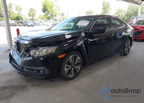 2017 Honda Civic Ex-L from USA, damaged, VIN 19XFC1F76HE028822